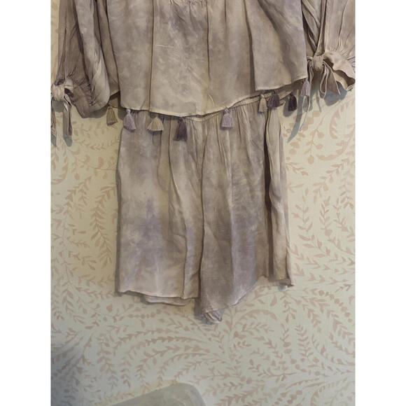 American Eagle Boho Chic Purple Tie-Dye Romper - Picture 7 of 8